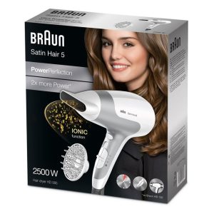 Braun Seche Cheveux professionnel Satin Hair 5 avec technologie ionique 2500W HD585