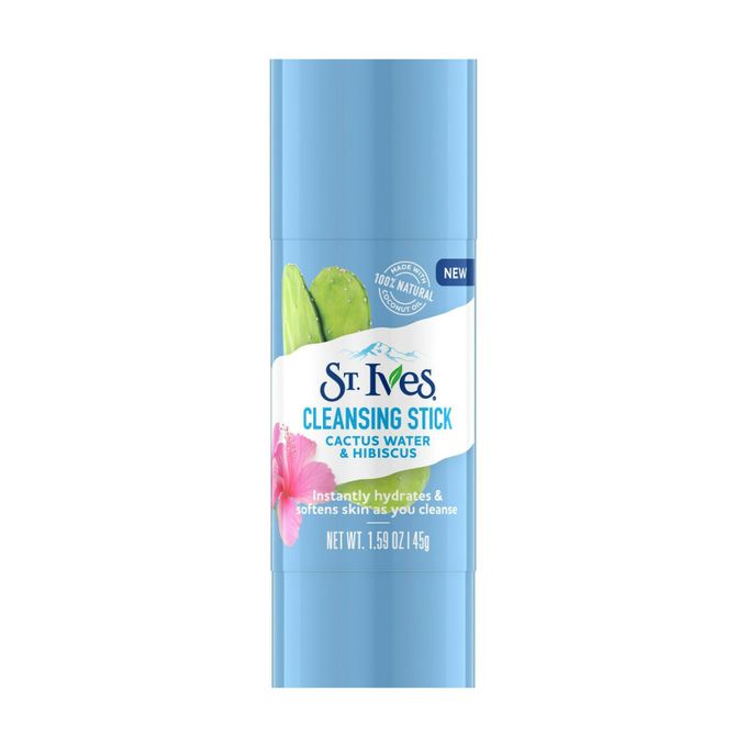 St Ives Stick nettoyant à l'eau de cactus et à l'hibiscus , 45 g