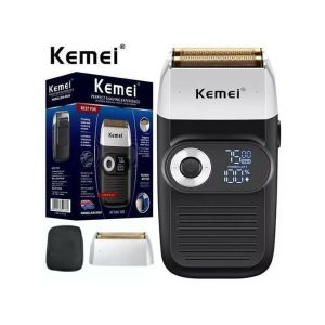 Kemei Rasoir électrique des hommes, coupe-barbe rechargeable d'annonces de rasage