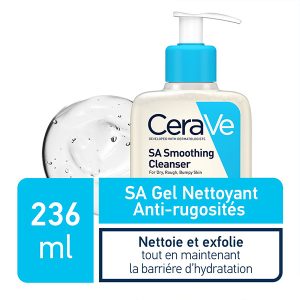 CERAVE SA GEL NETTOYANT ANTI-RUGOSITÉS PEAU SÈCHE ET RUGUEUSE | 236ML