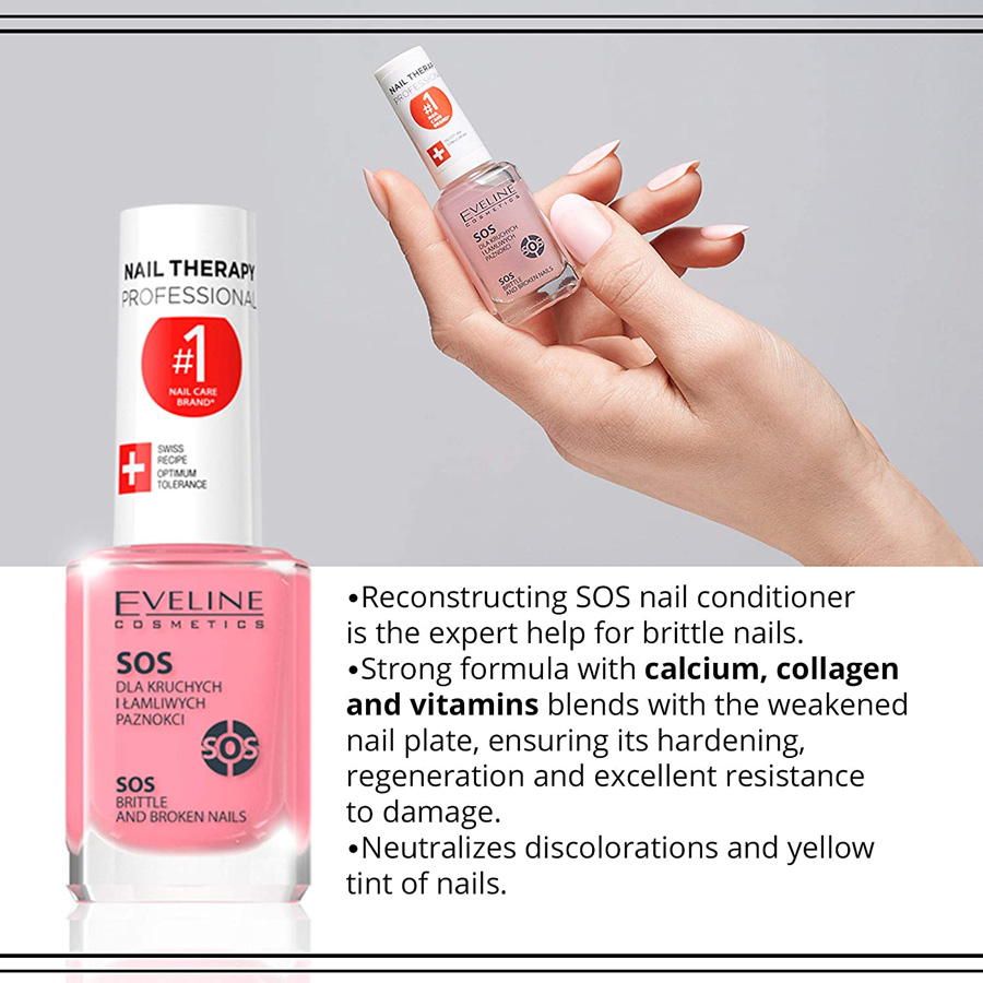 EVELINE NAIL THERAPY SOS BRITTLE AND BROKEN NAILS – Image 3
