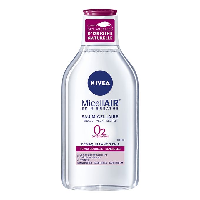 NIVEA Eau Micellaire Démaquillante peaux sèches - 400ml