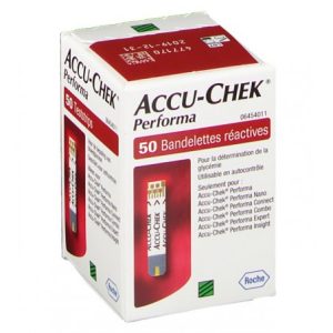 ACCU-CHEK BANDLETTES PERFORMA 50 UNITÉS