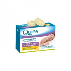 QUIES PASTILLES À SUCER ANTI-RONFLEMENT GOÛT MIEL CITRON 12 PASTILLES