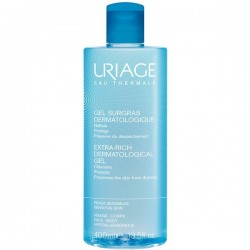 URIAGE SURGRAS LIQUIDE DERMATOLOGIQUE 500ML GEL NETTOYANT MOUSSANT SANS SAVON