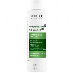 VICHY DERCOS SHAMPOOING TRAITANT ANTI-PELLICULAIRE 200ML CHEVEUX NORMAUX À GRAS