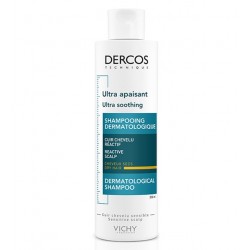 VICHY DERCOS ULTRA APAISANT SHAMPOOING SANS SULFATE CHEVEUX SECS 200 ML